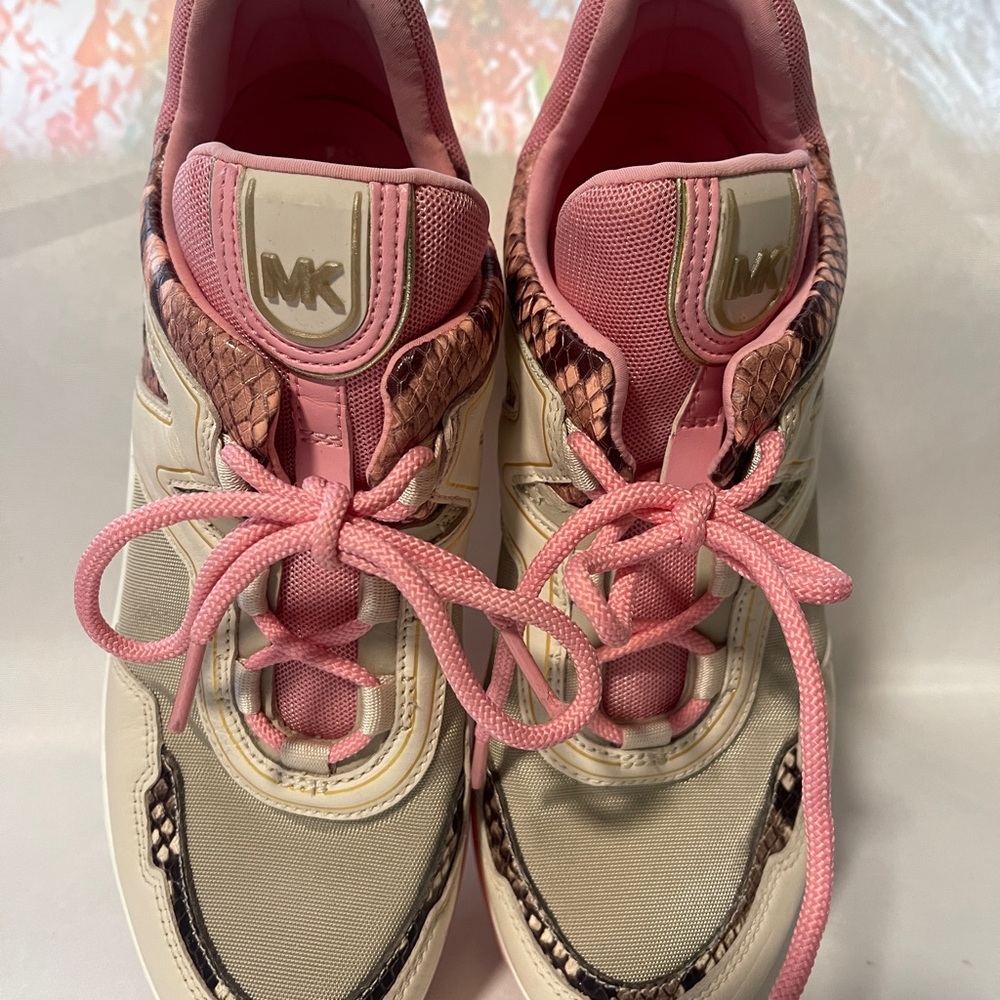 Michael Kors Olympia Sneakers Platform Sz 8M